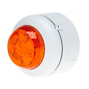 Cranford Controls VXB-DB-WB/AL LED Beacon - White Body - Amber Lens - Deep Base